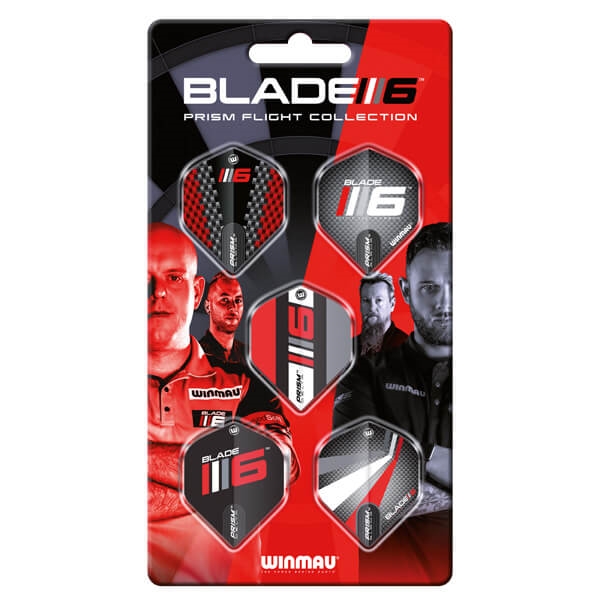 Winmau Blade 6 Prism Flights - 5-pack